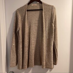 Vest jacket sparkle light beige L long sleeves Camaieu